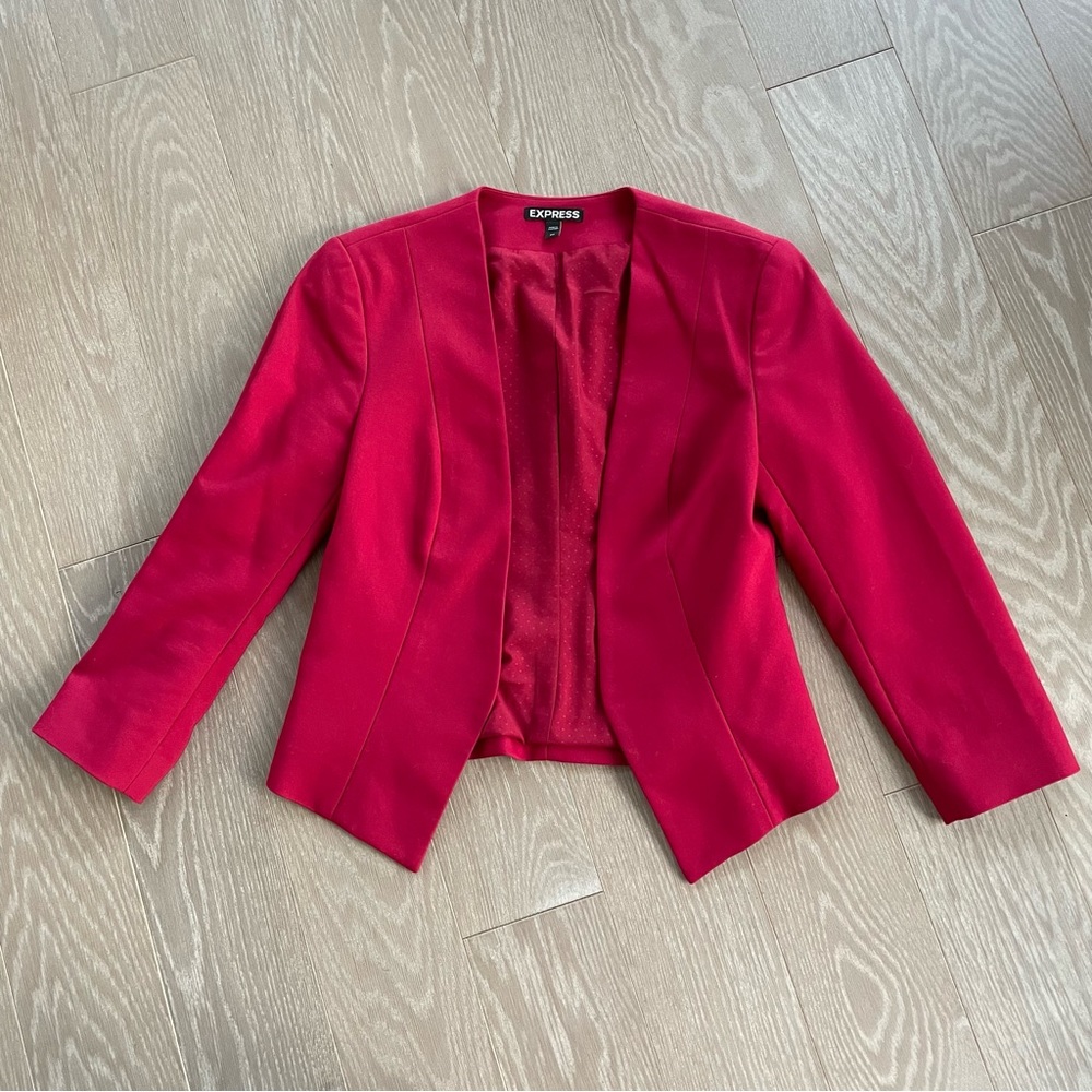 Express Red Blazer